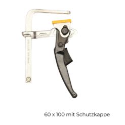 Einhandhebelzwinge Führungsschiene 60 x 100
