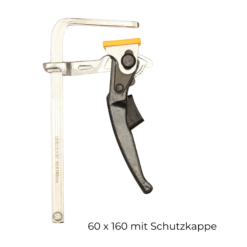 Einhandhebelzwinge Führungsschiene 60 x 160